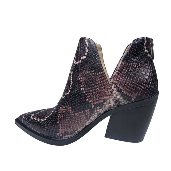 Vince Camuto VC-Gigietta Mauve Multitricolor Snake Skin Boots Size 8M - Picture 5 of 11